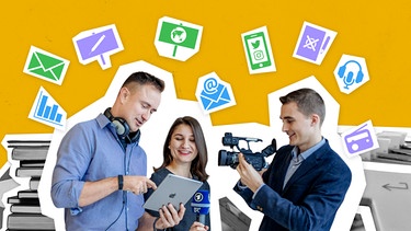 Medienkompetenztag - Fachtagung für Lehrkräfte. | Bild: colourbox.com; Collage: BR