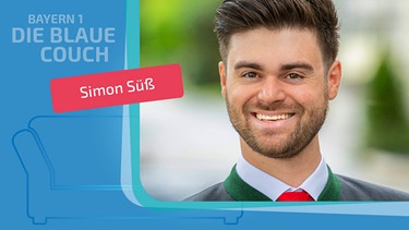Simon Süß zu Gast auf der Blauen Couch | Bild: Tobias Büttner; Montage: BR