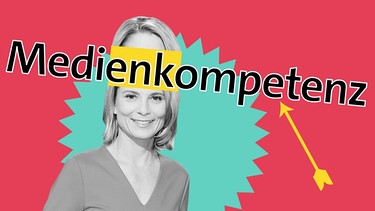 Yve Fehring mit Schriftzug "Medienkompetenz" | Bild: BR